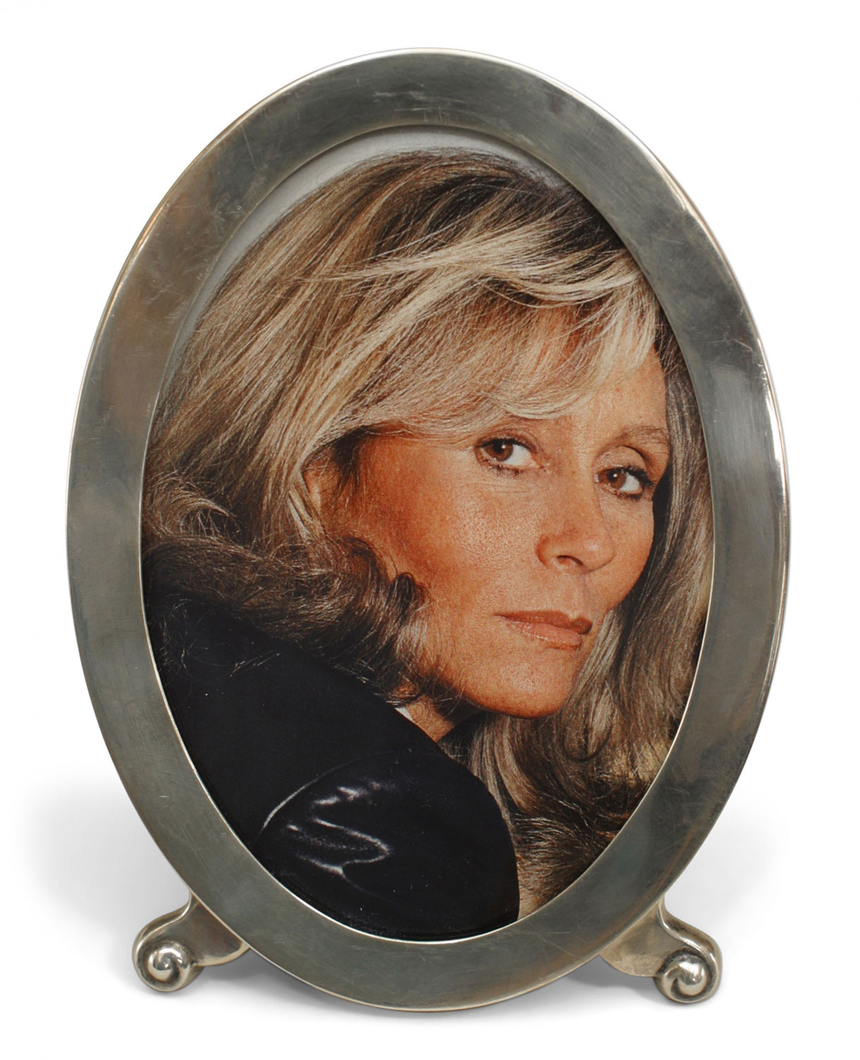 English victorian silver oval picture frame 4