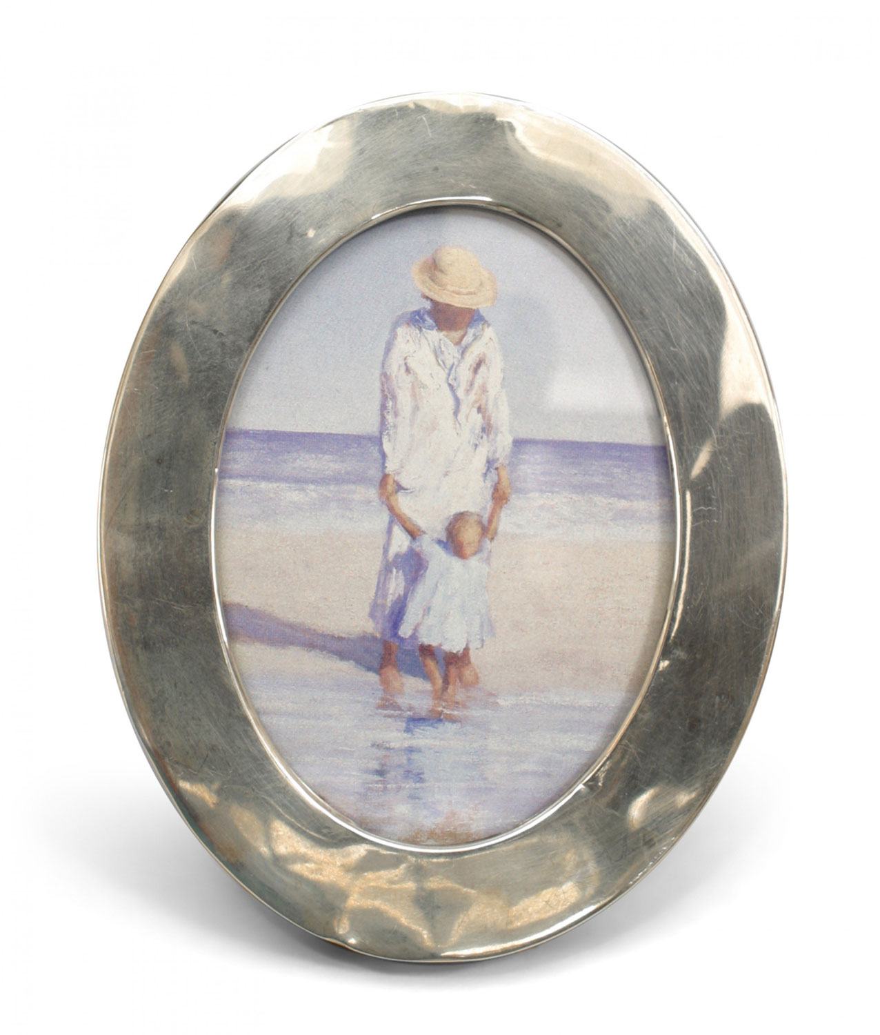 English victorian silver oval picture frame 5