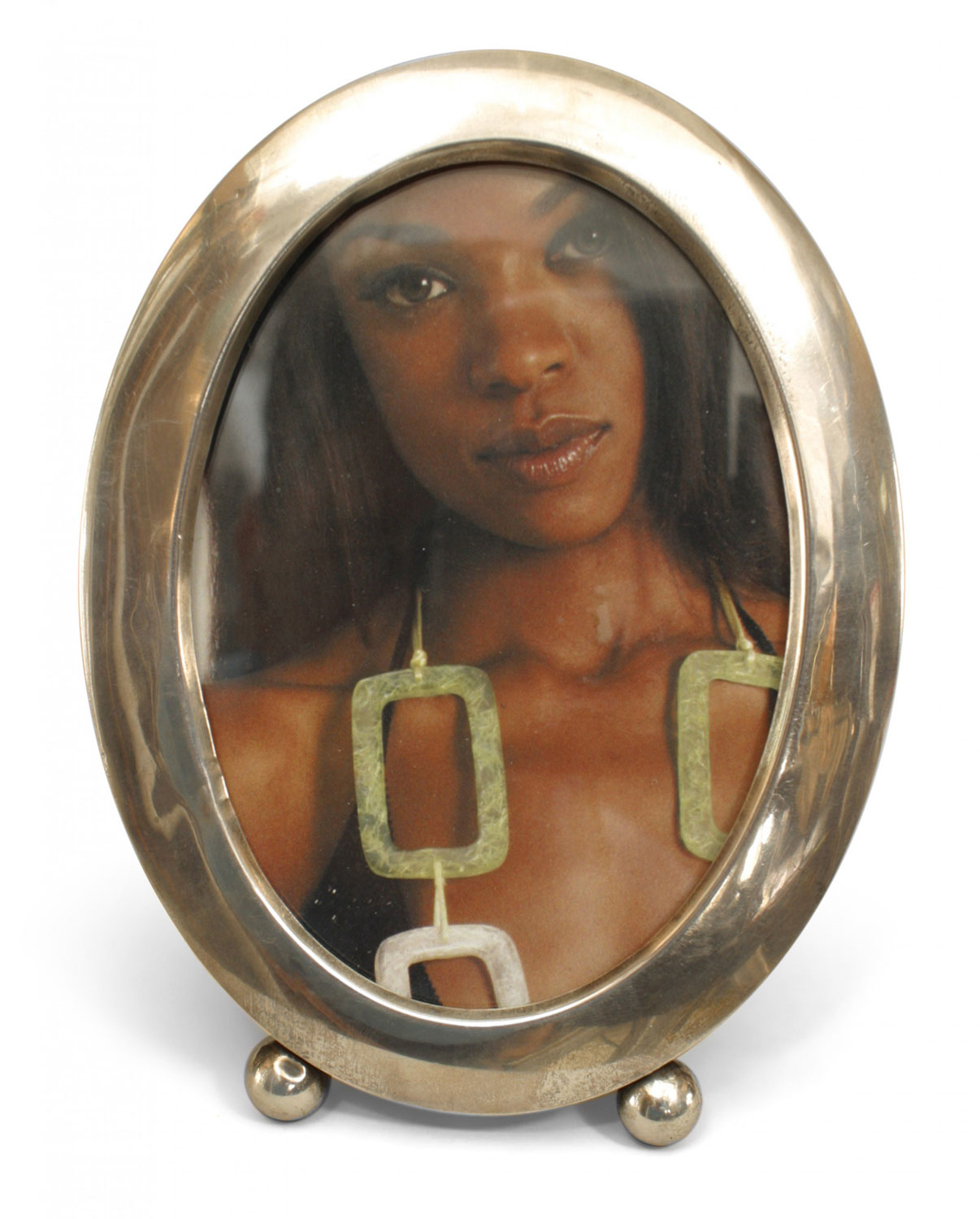 English victorian silver oval picture frame 6