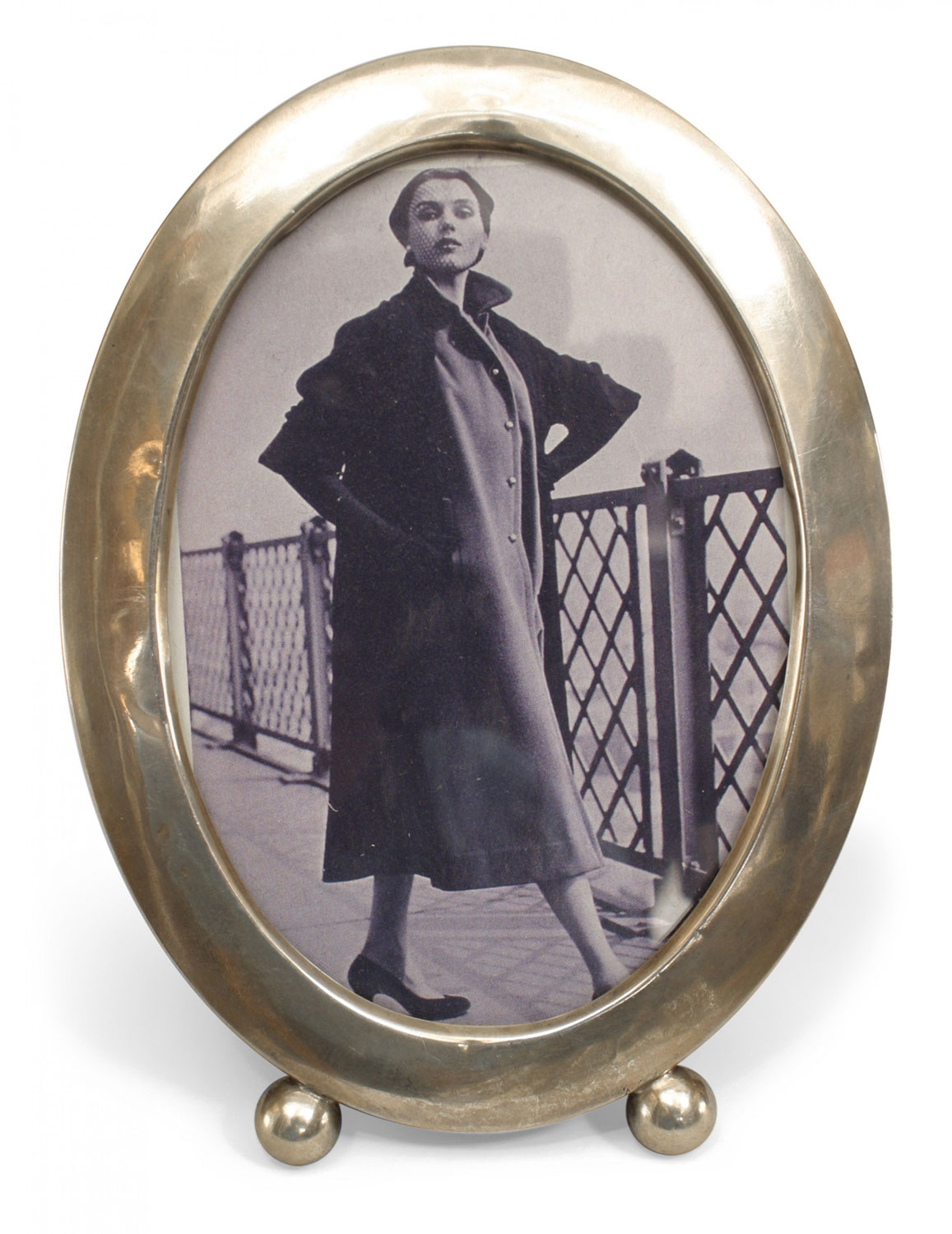 English victorian silver oval picture frame 7