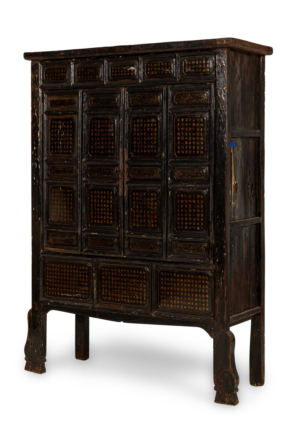 Chinese black lacquered cabinet