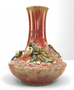 Chinese style stoneware vase