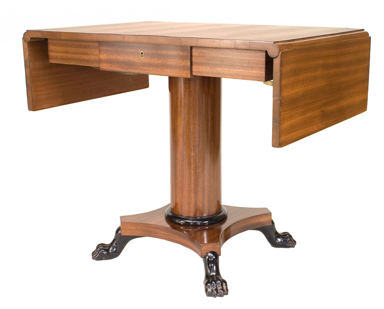 Continental austrian mahogany davenport table