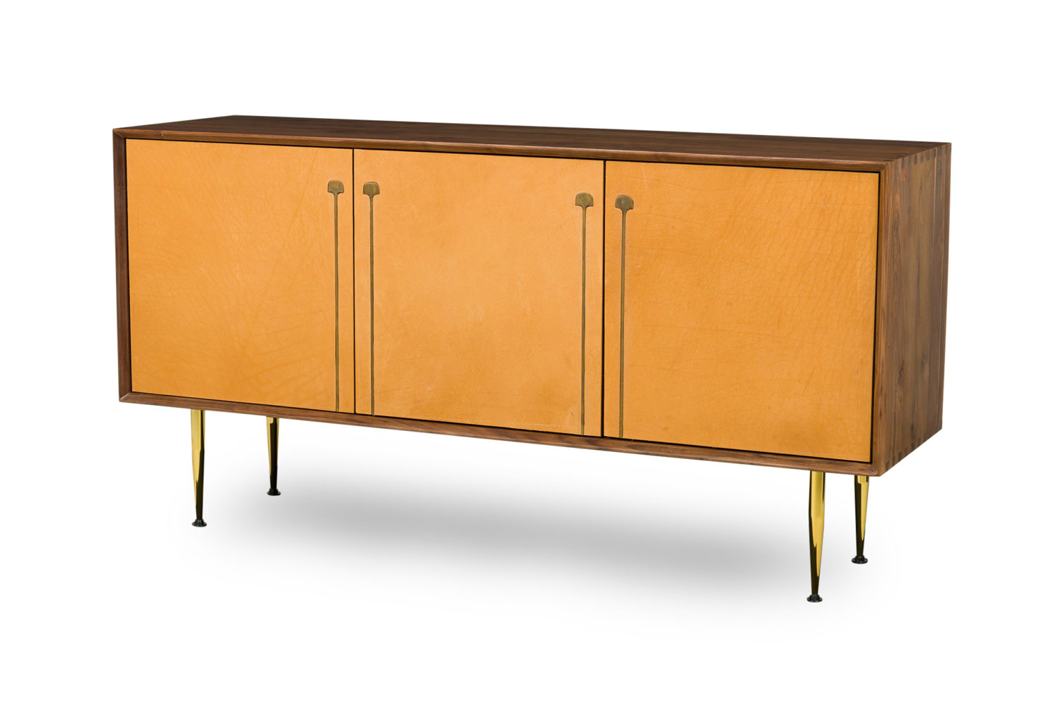 Couro 3 door credenza by newel modern 1