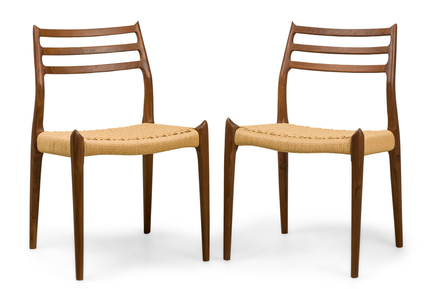 Nuno walnut dining chair with cord seat 1