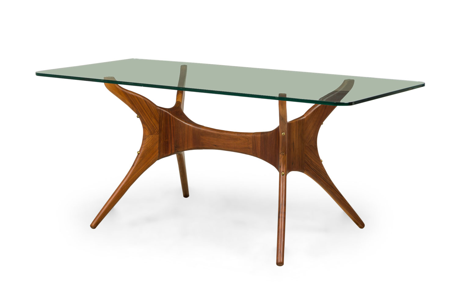 Organico dining table walnut by newel modern 1