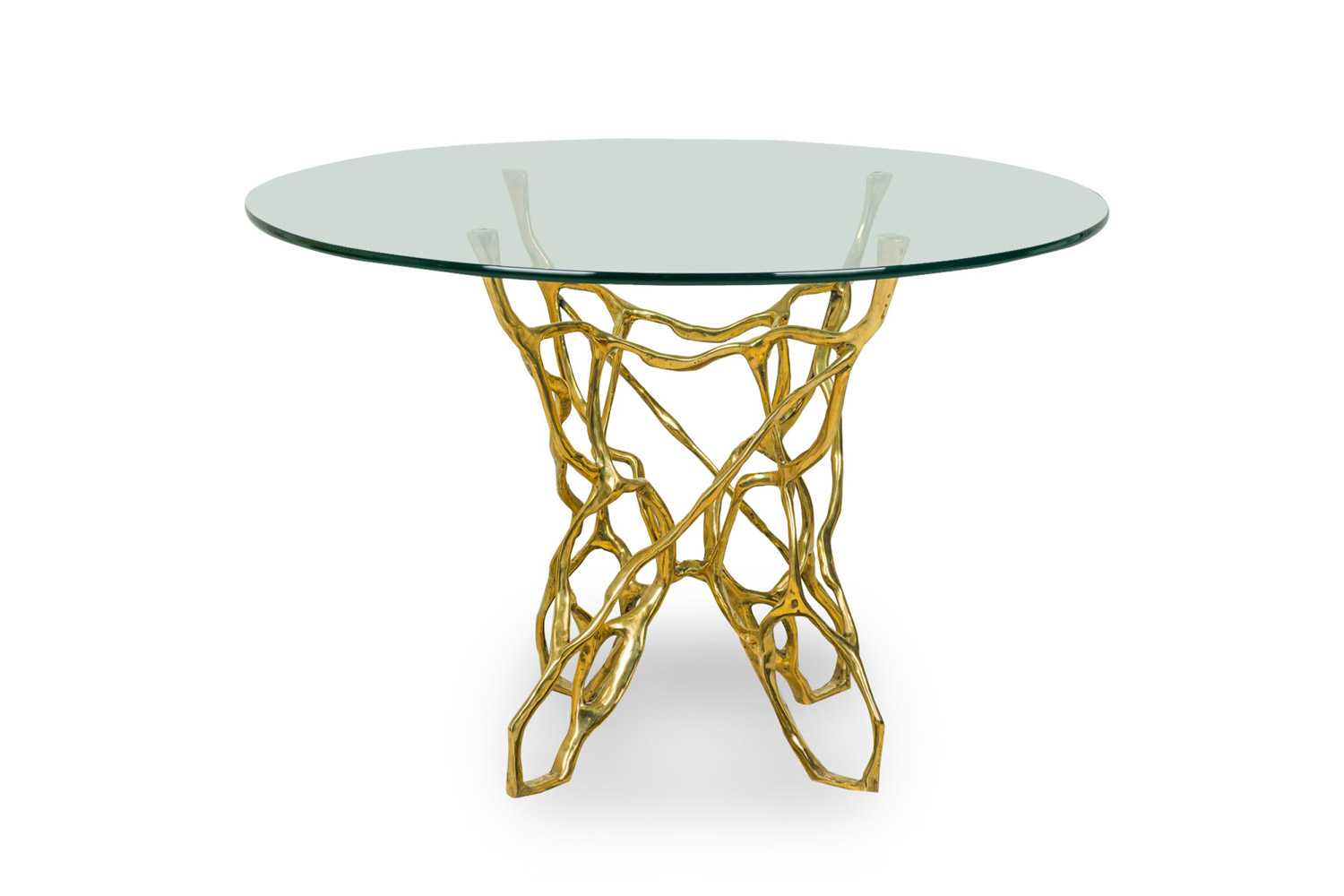 Catarina round biomorphic dining table by newel modern 1