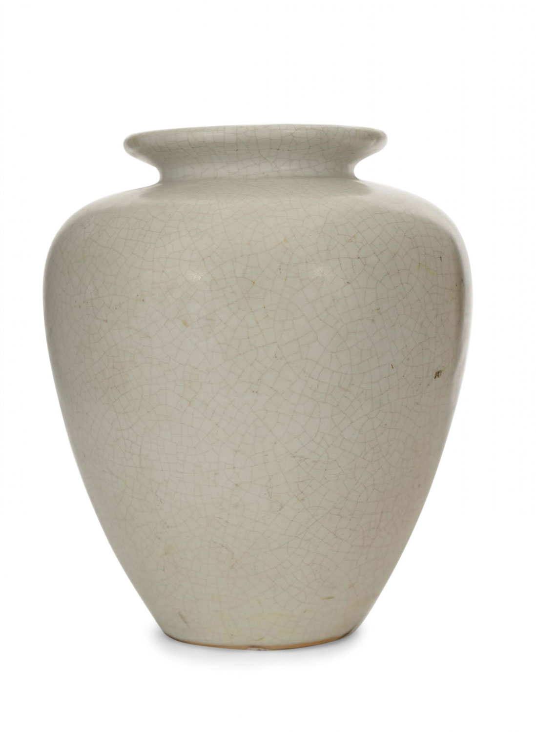 Beige crackle glazed ceramic vase 2