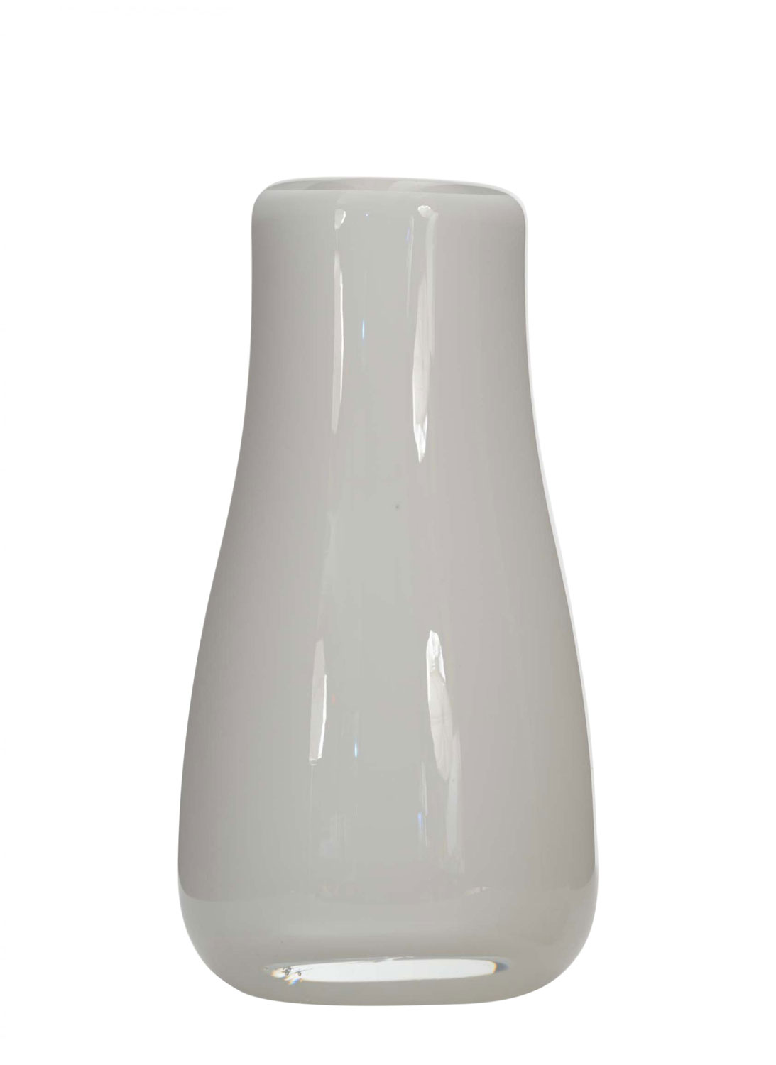 Scandinavian mid century white glass vase
