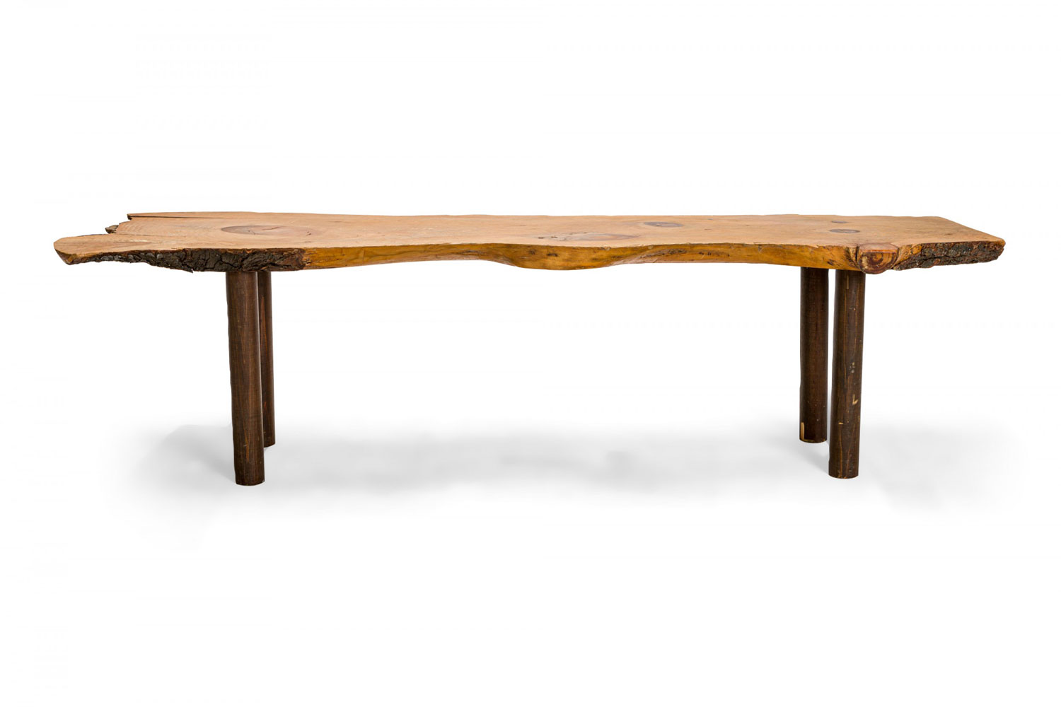 Rustic adirondack pine bench