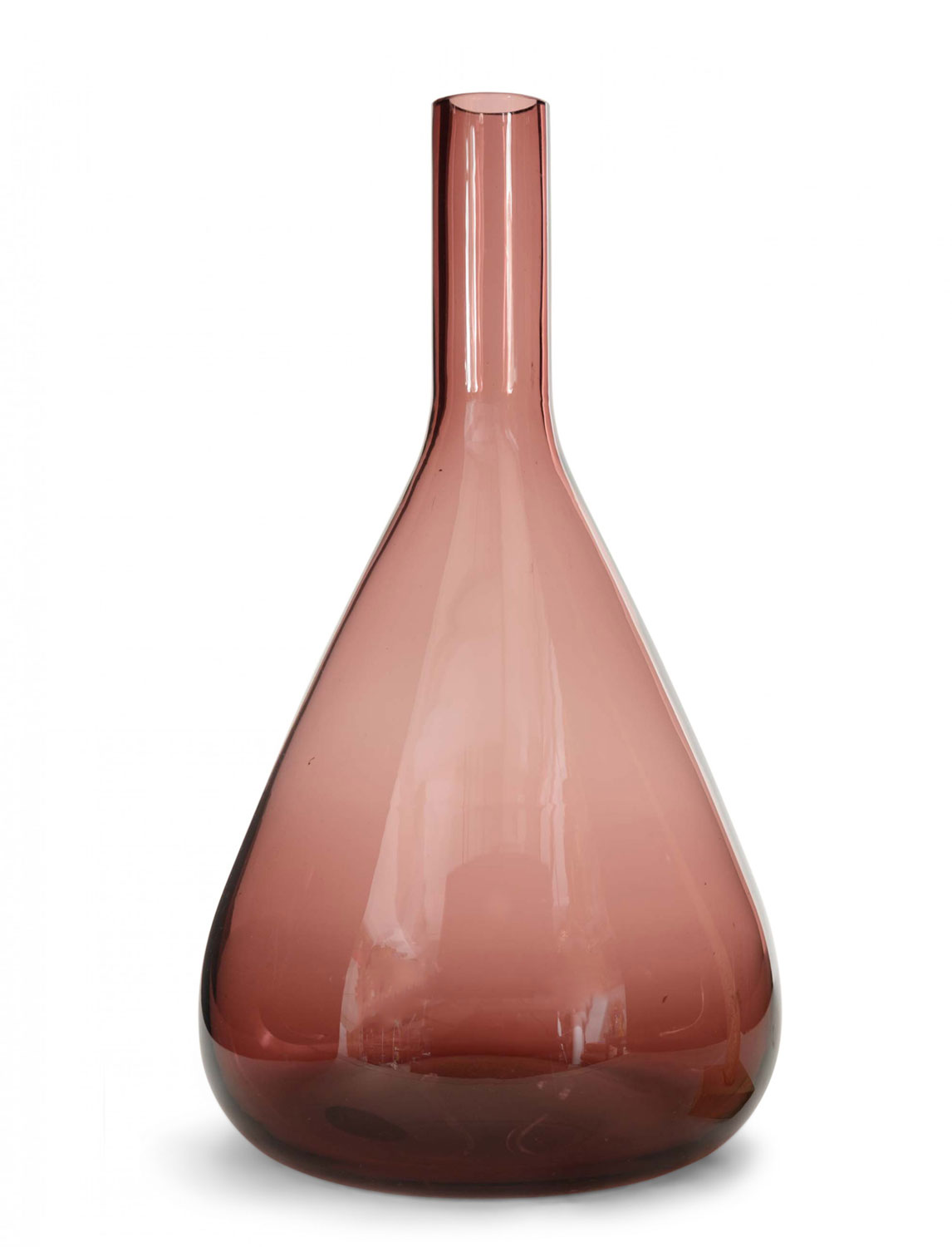 Purple tinted glass bud vase 6