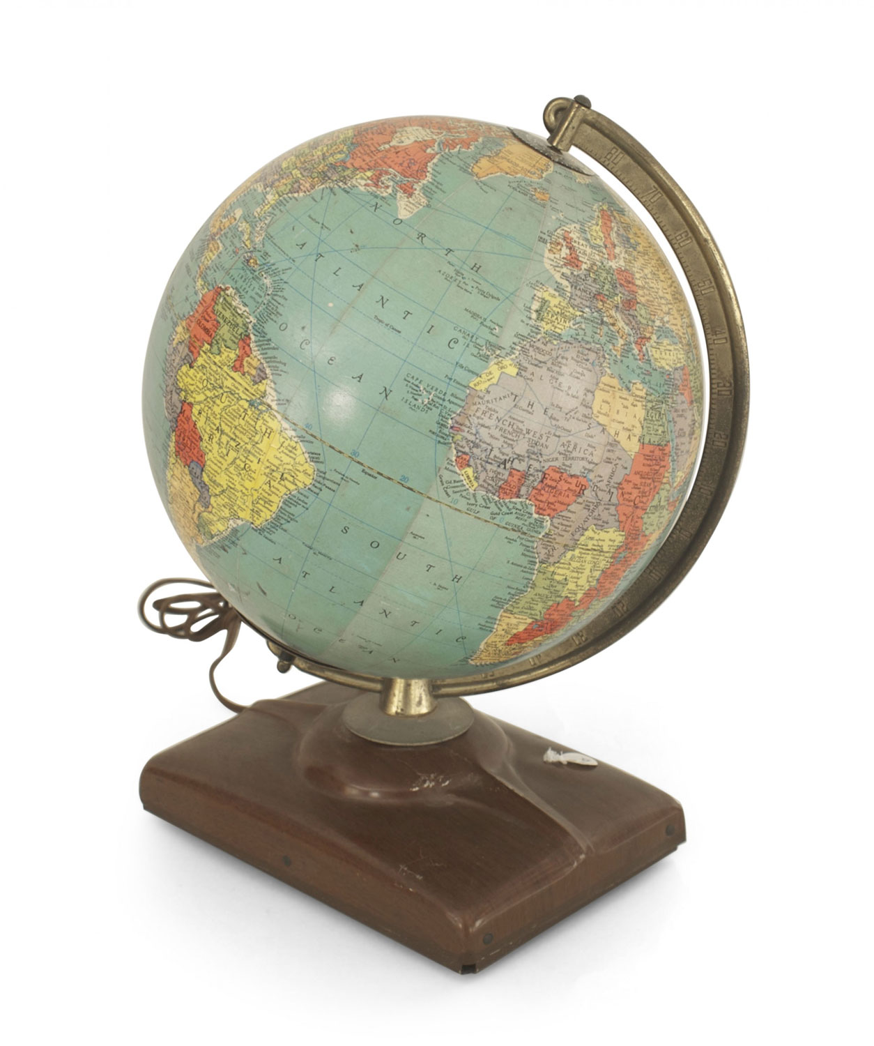 American mid century desk globe 3