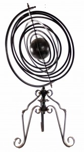 Italian Renaissance Style Wrought Iron Floor Armillary Globe