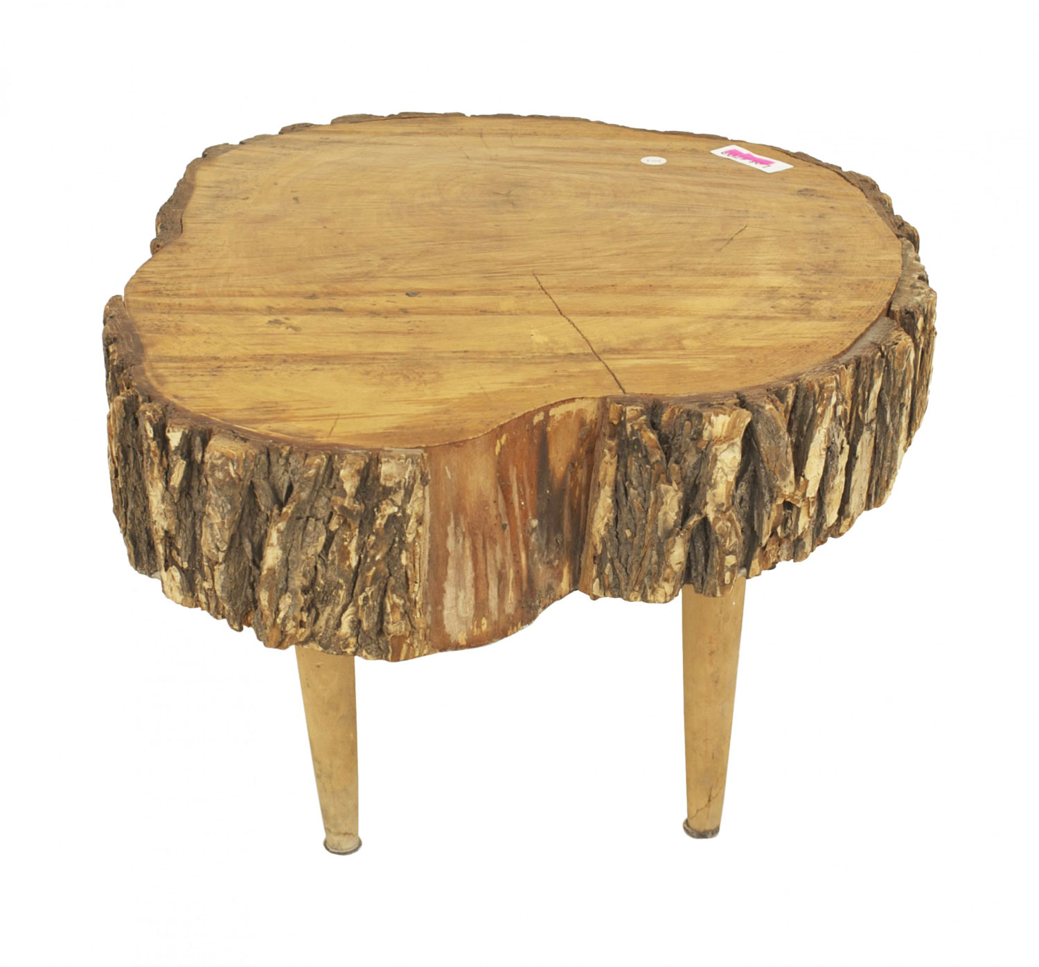 Rustic adirondack tree trunk coffee table