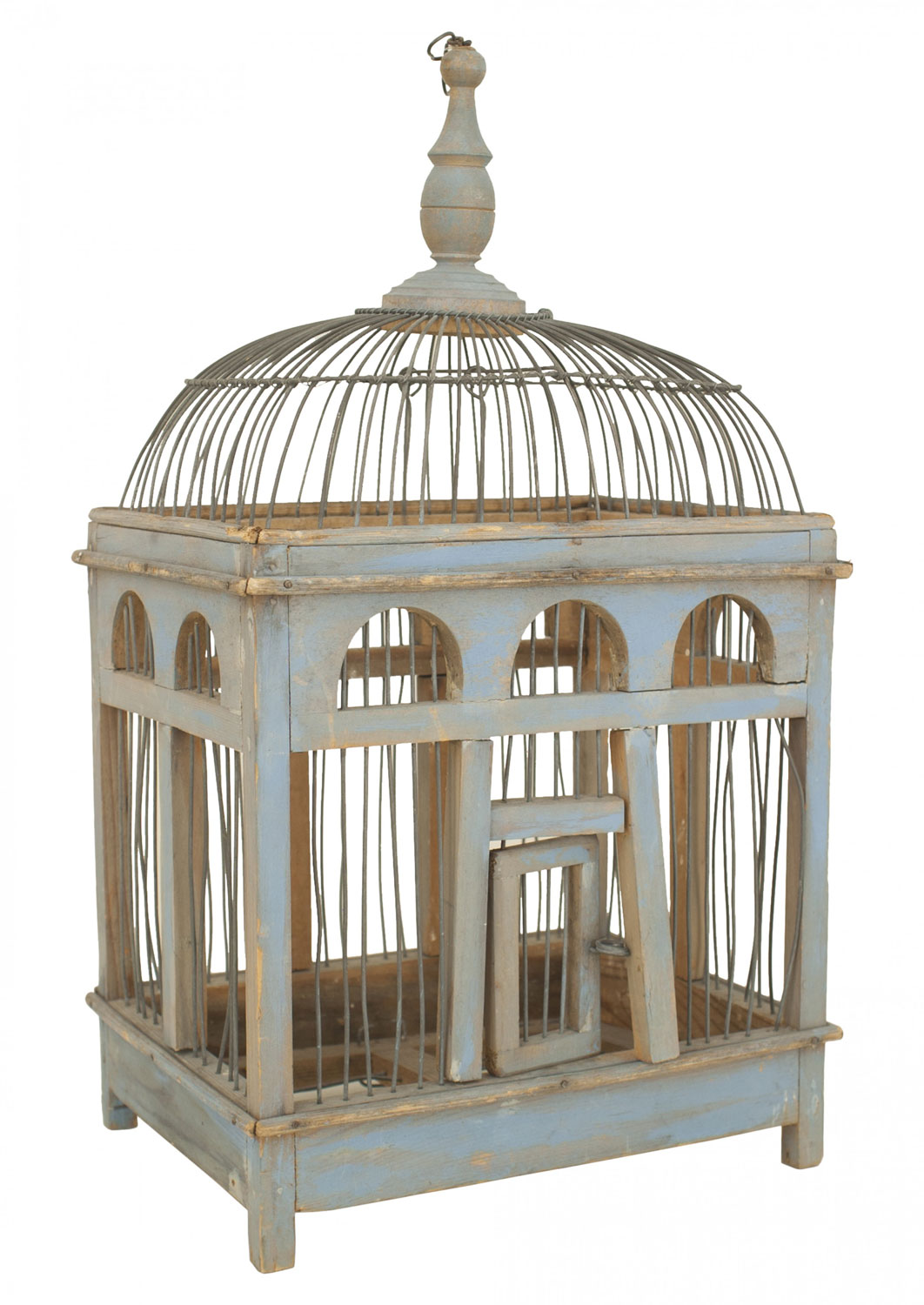 Misc furniture bird house cage american country painted mp0774f