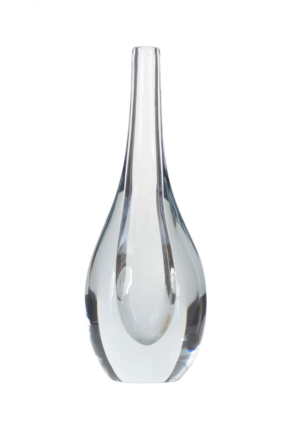 Teardrop shaped art glass vase 1