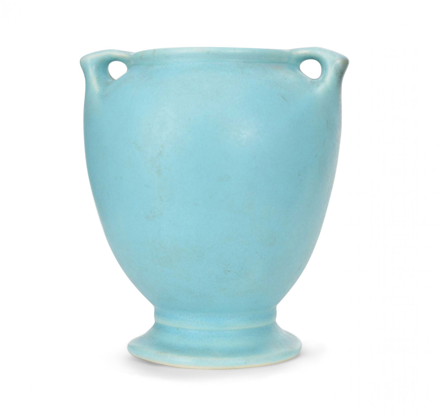 Art deco style turquoise ceramic vase 1