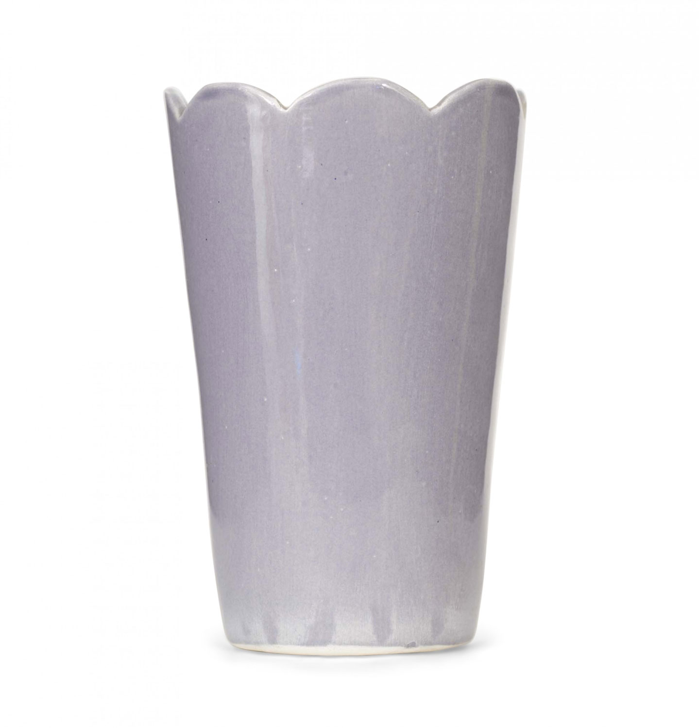 Purple glazed ceramic vase 1