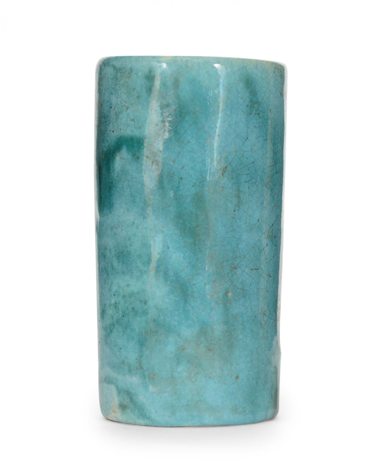 Teal ceramic vase 1