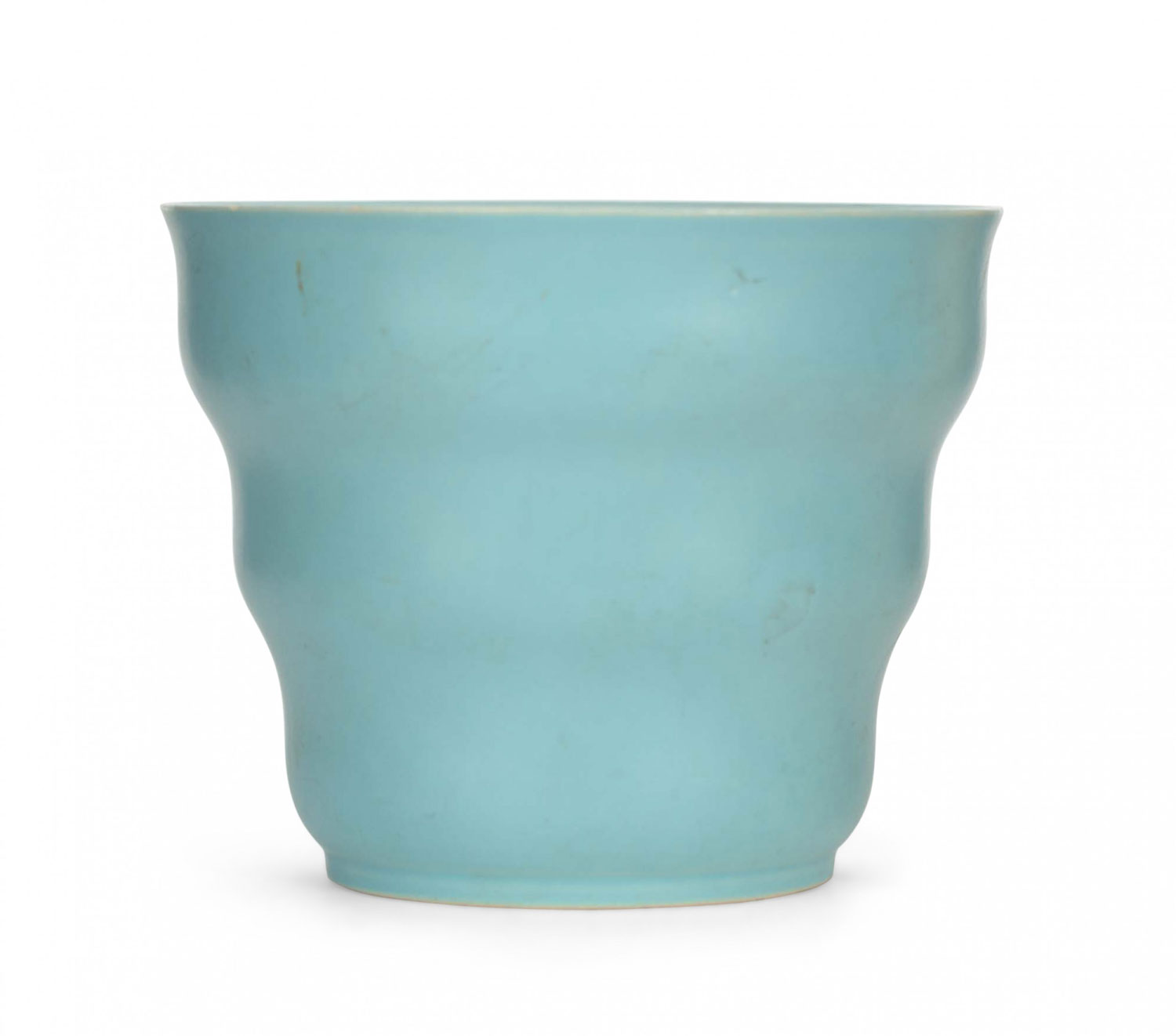 Turquoise tiered ceramic vase