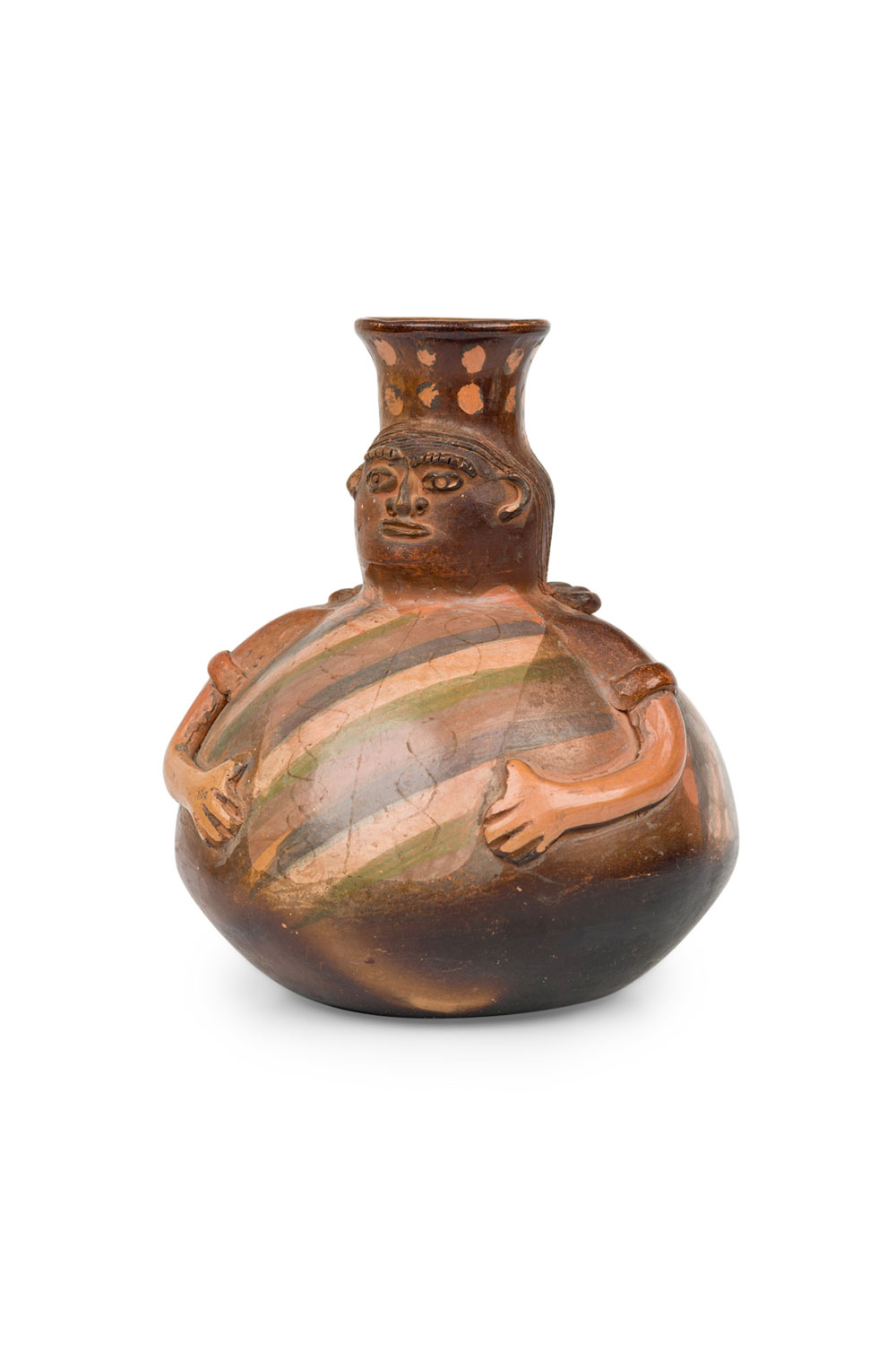 Pre columbian ceramic figural vase 1