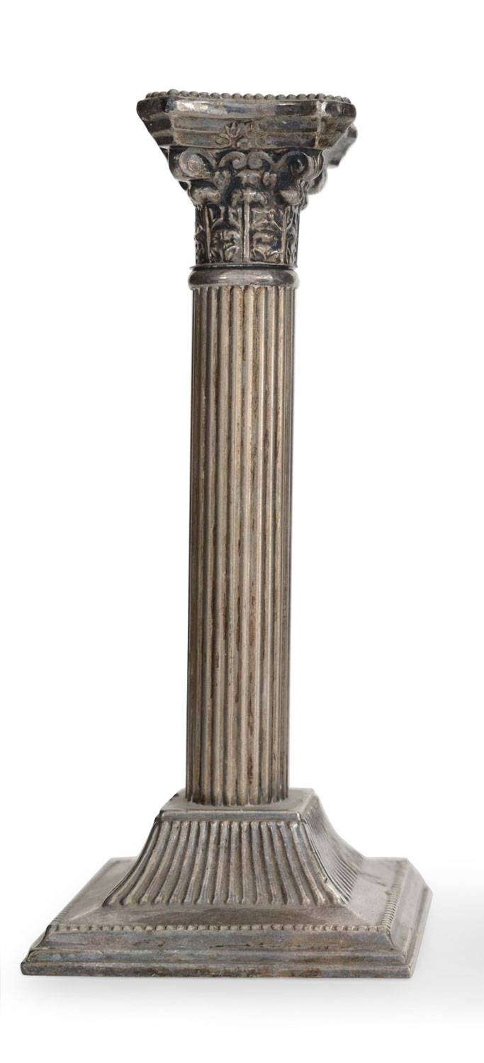 Vintage silver plate candlestick