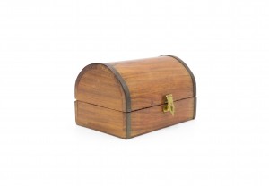 Mid century small wooden chest