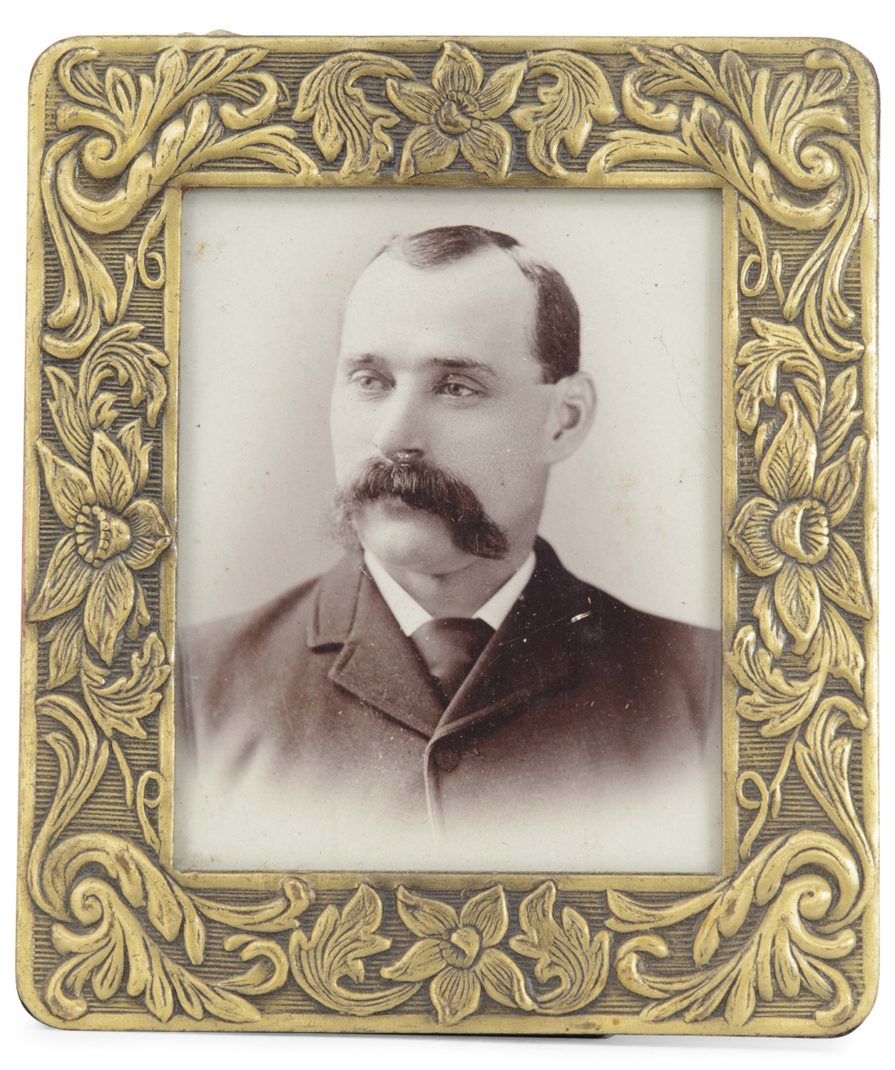 English victorian gilt metal picture frame