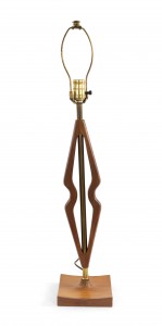 Scandinavian teak table lamp 3
