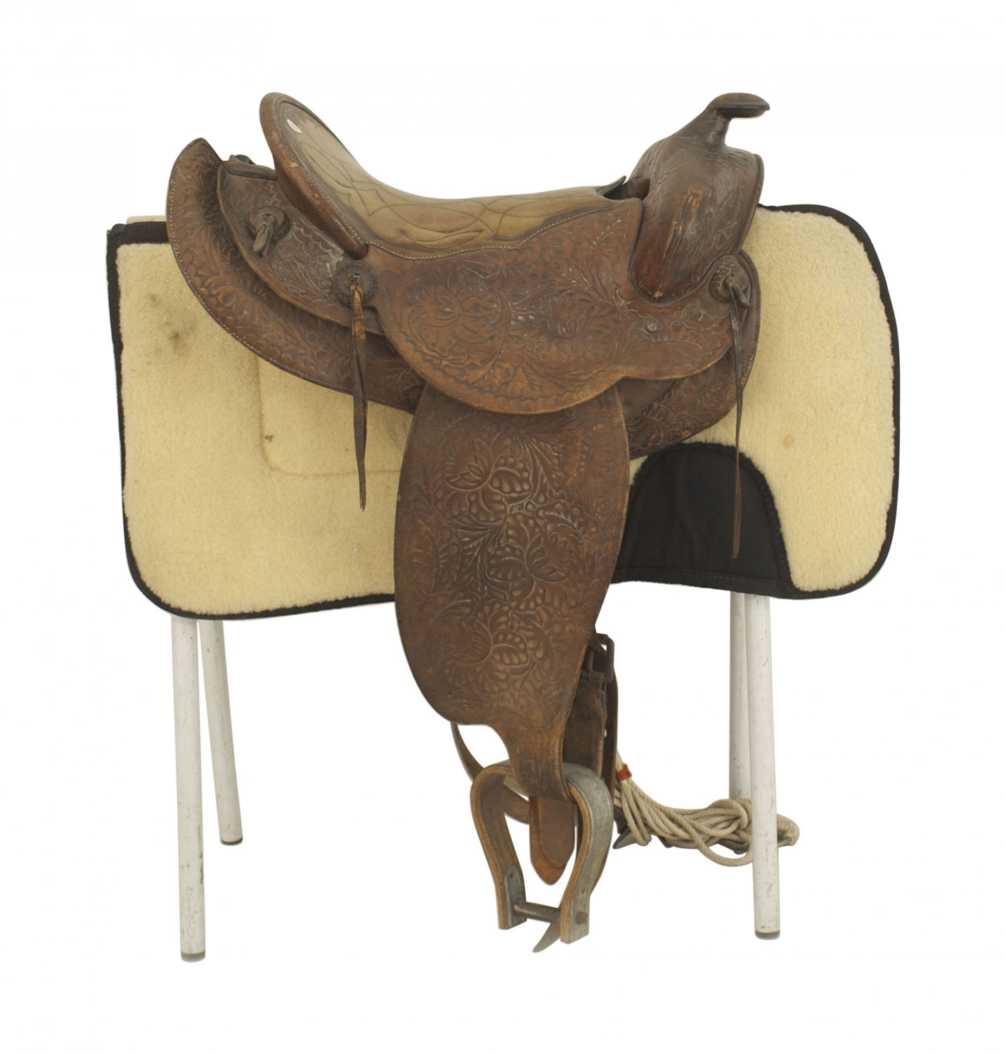 American western leather saddle
