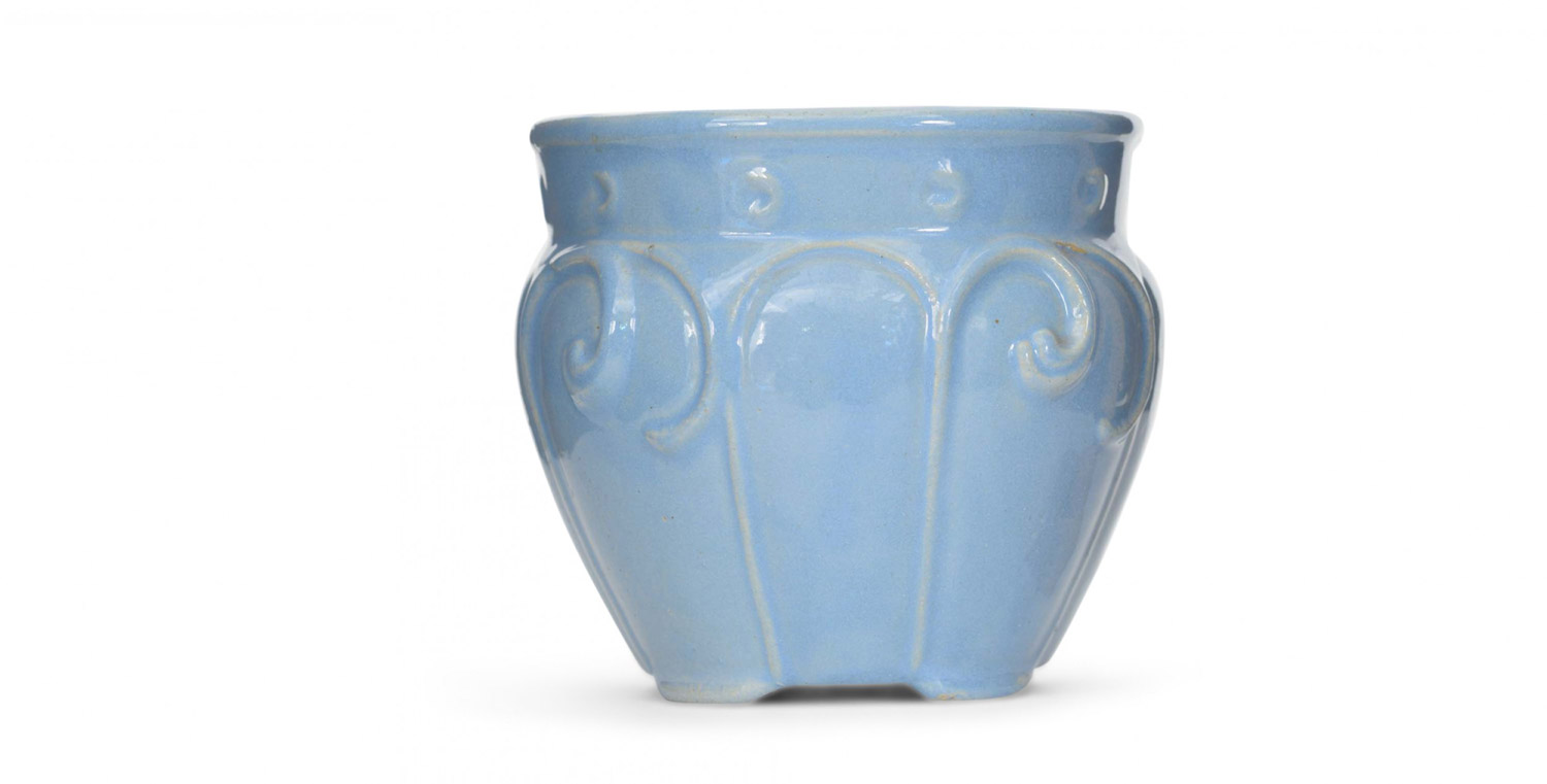Light blue ceramic vase 14