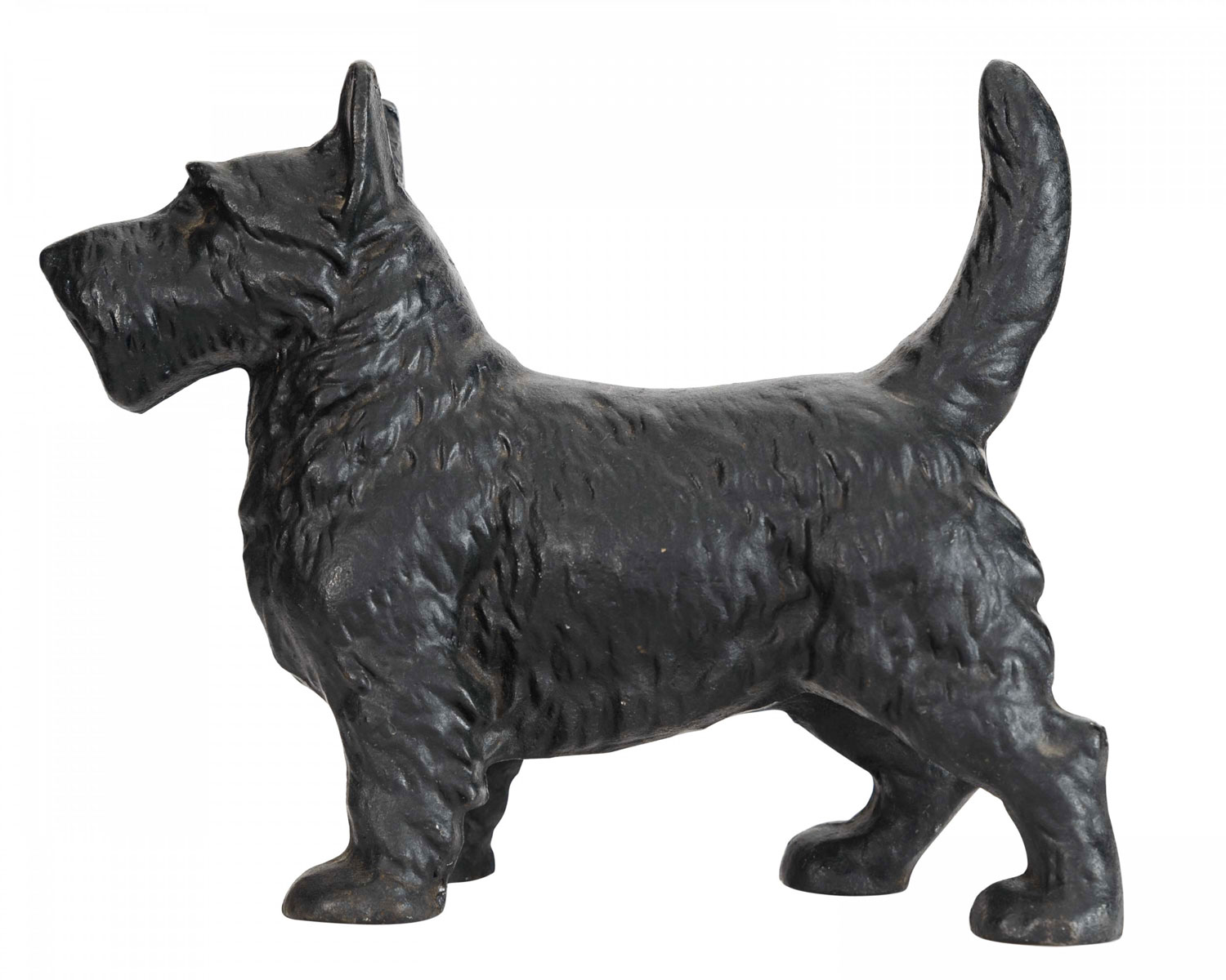 American country cast iron dog doorstop