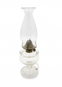 Vintage glass oil lamp 25