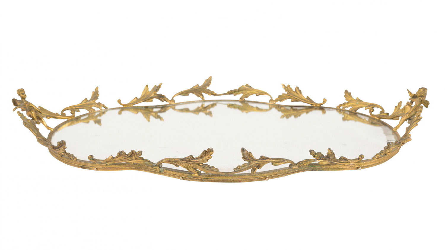 Art nouveau mirrored serving tray