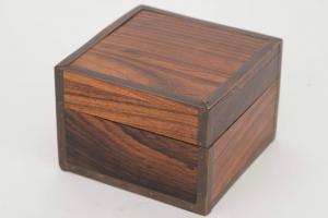 Vintage square rosewood box