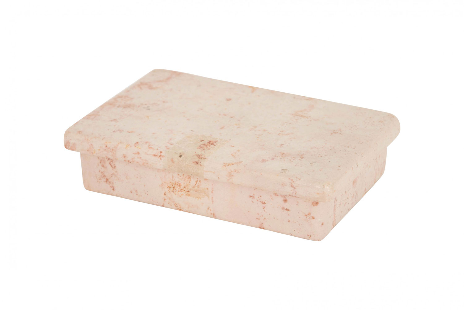 Rectangular pink marble box