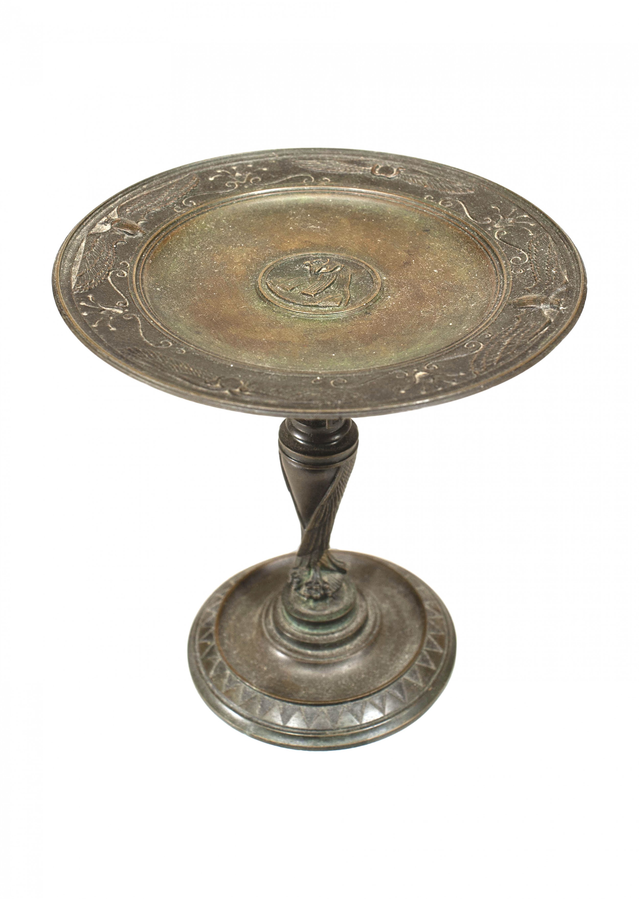 Italian neoclassic bronze pedestal