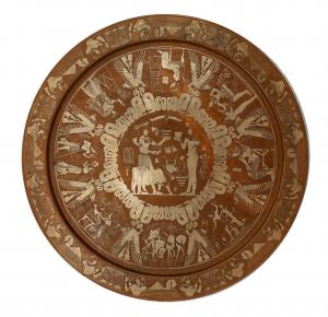 Middle eastern egyptian round charger