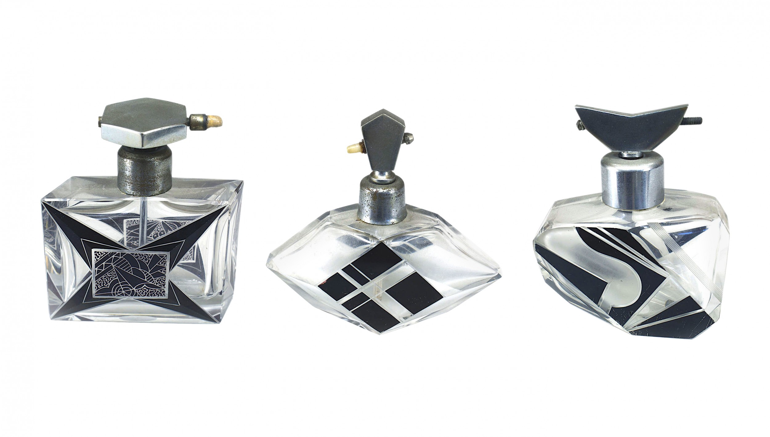 Art deco glass atomizers 1