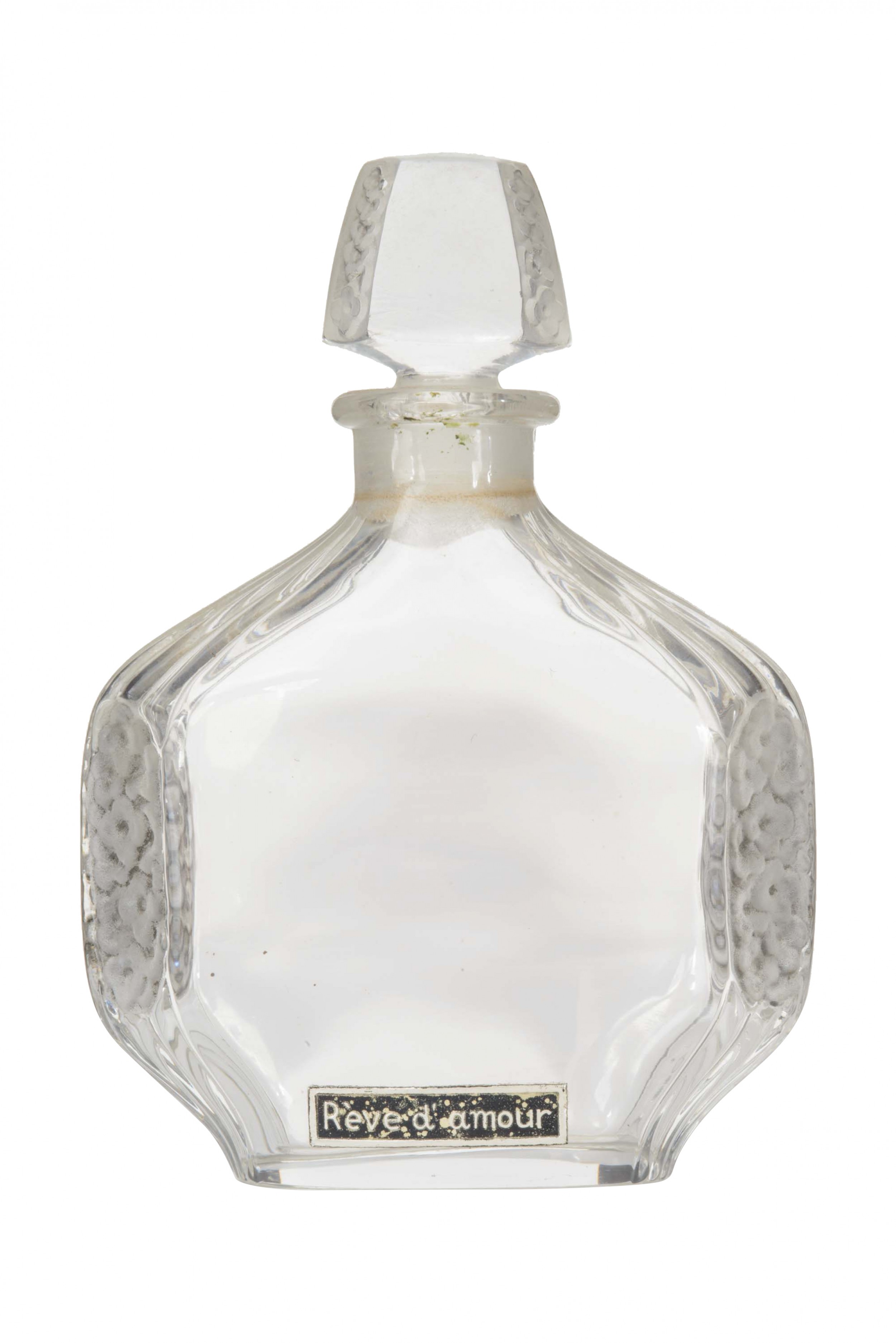 French art deco baccarat floral perfume bottle