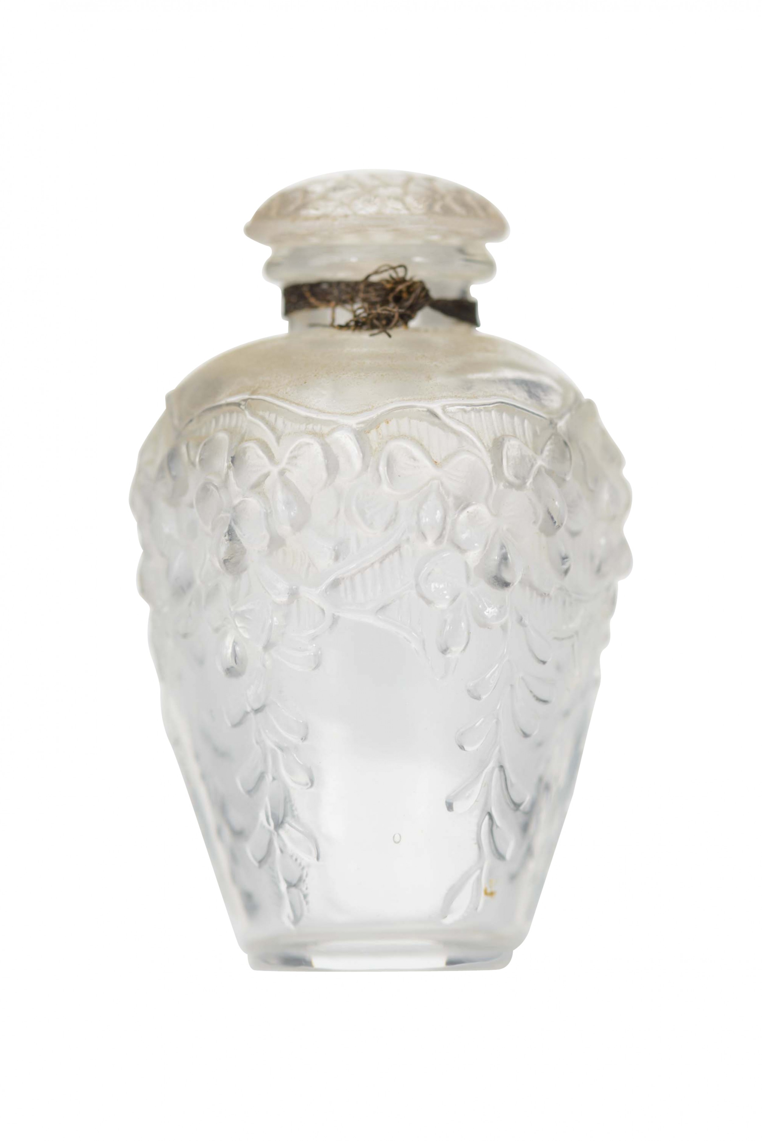 French art deco baccarat floral perfume bottle 1