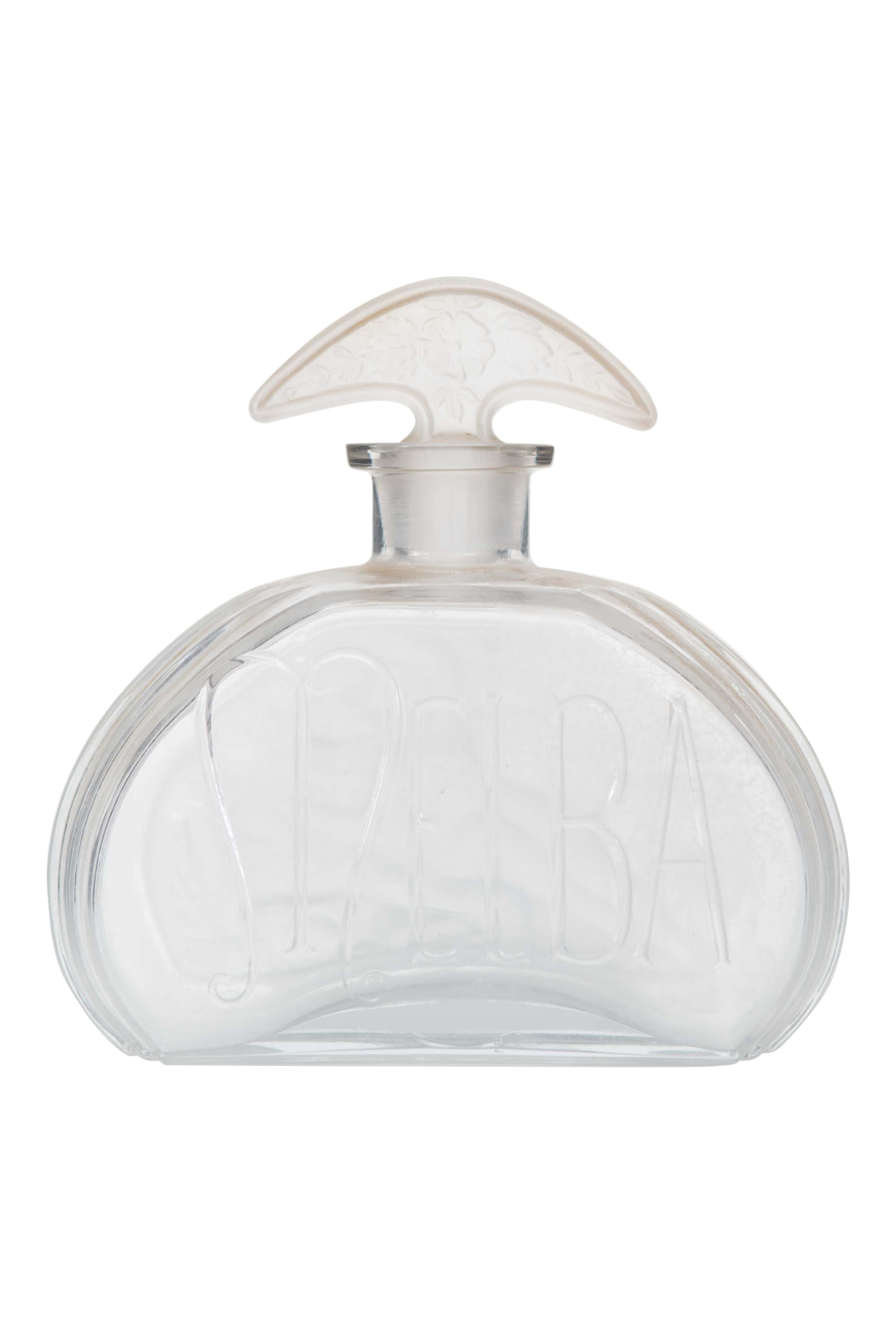 Art nouveau melba glass perfume bottle