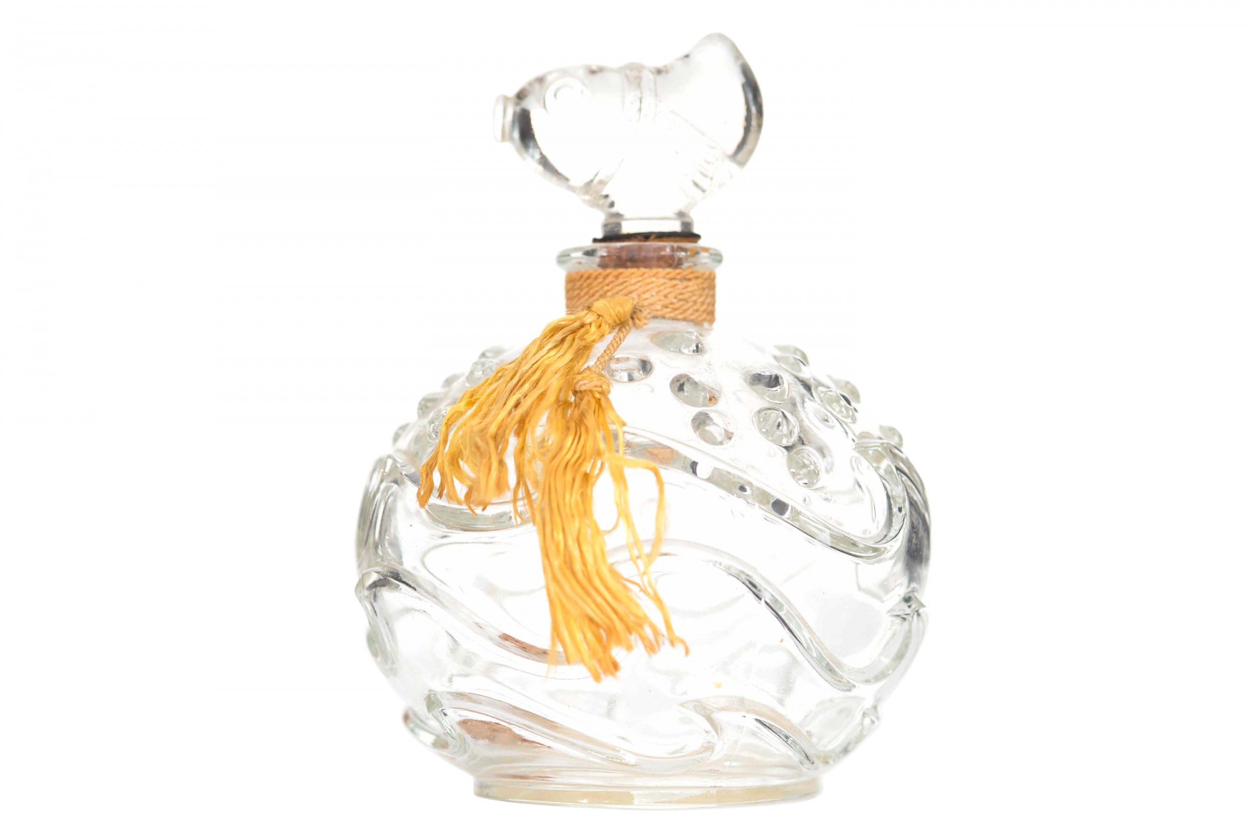 Art deco glass perfume bottle by the theon company