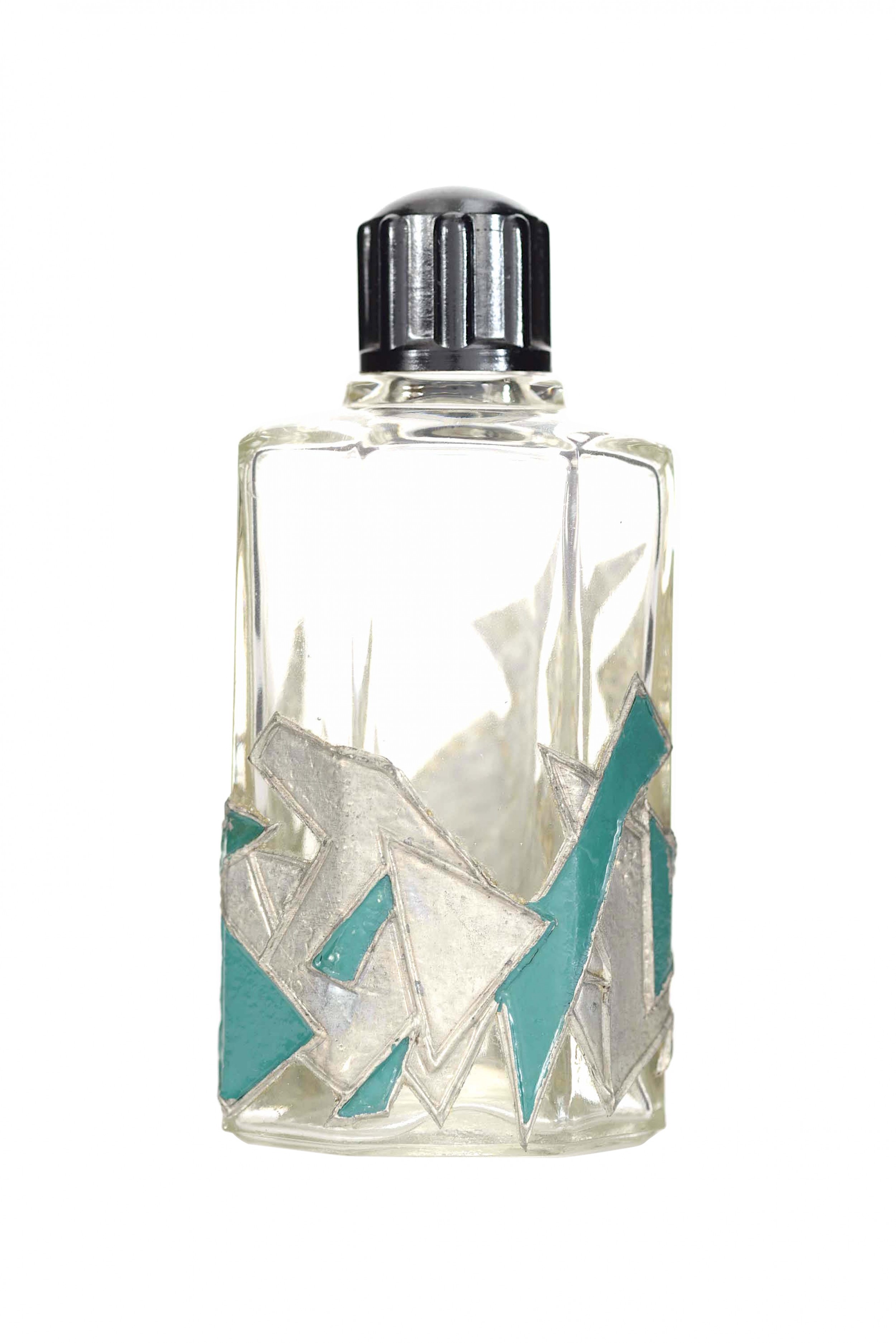 French art deco geometric design perfume bottle