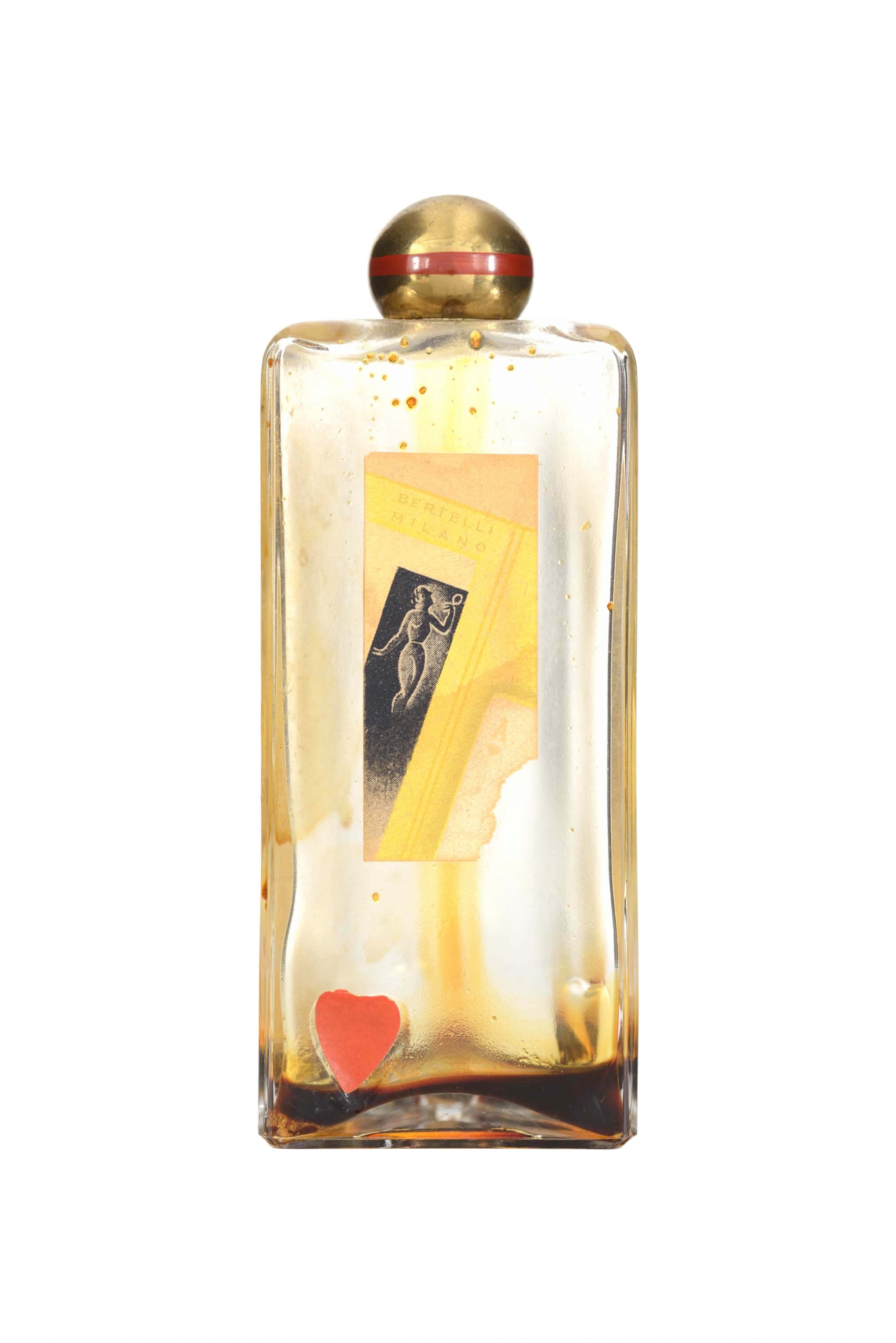 Vintage italian asso di cuori by bertelli perfume bottle
