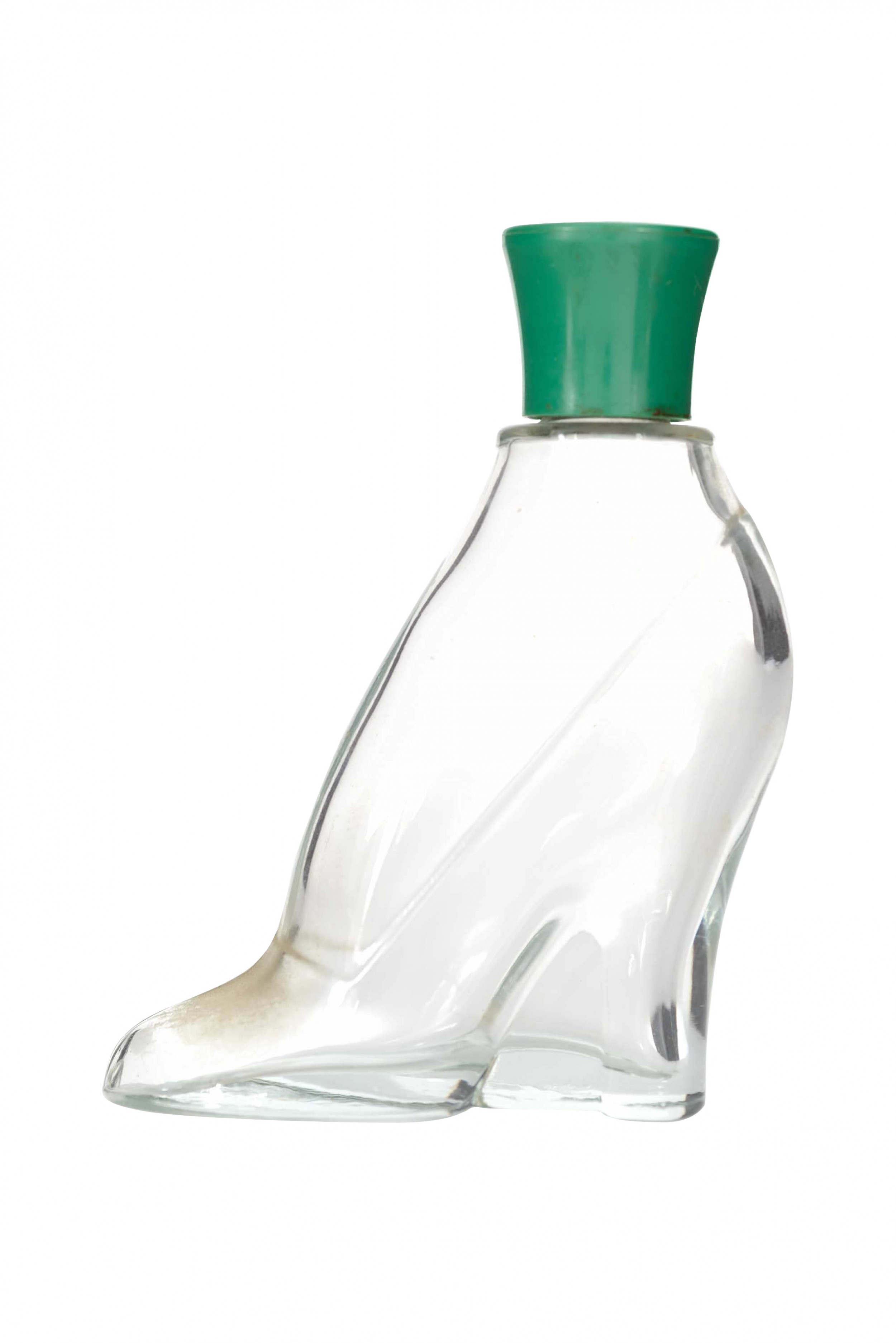 French art deco high heel shaped perfume bottle