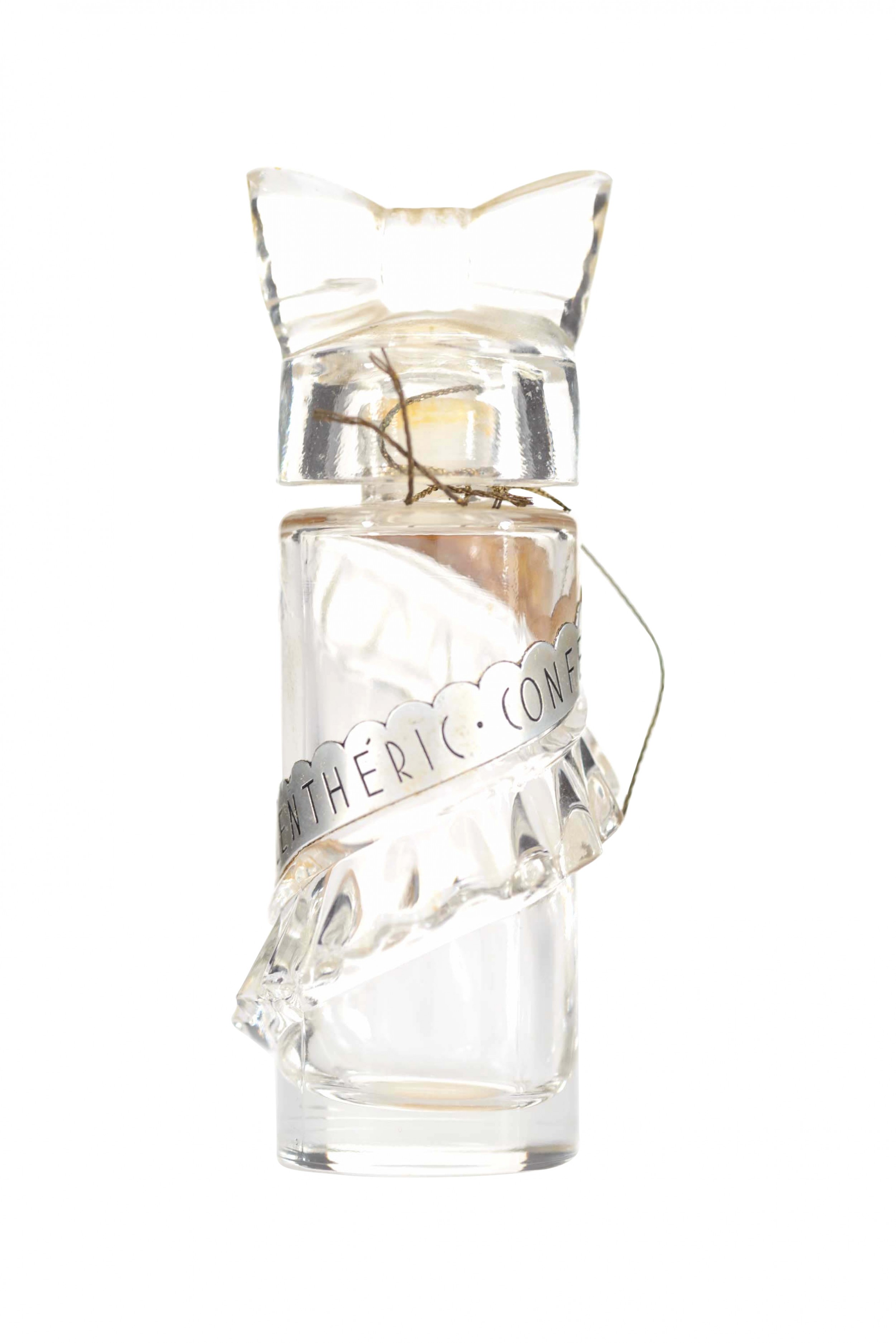 French art deco confetti by lentheric perfume bottle