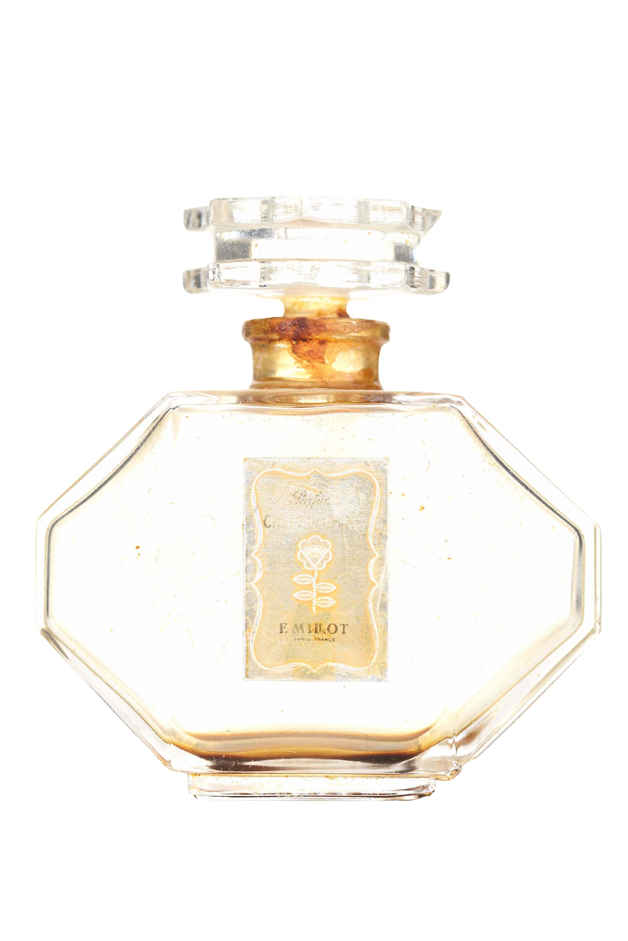 French art deco crepe de chine by f millot perfume bottle 1