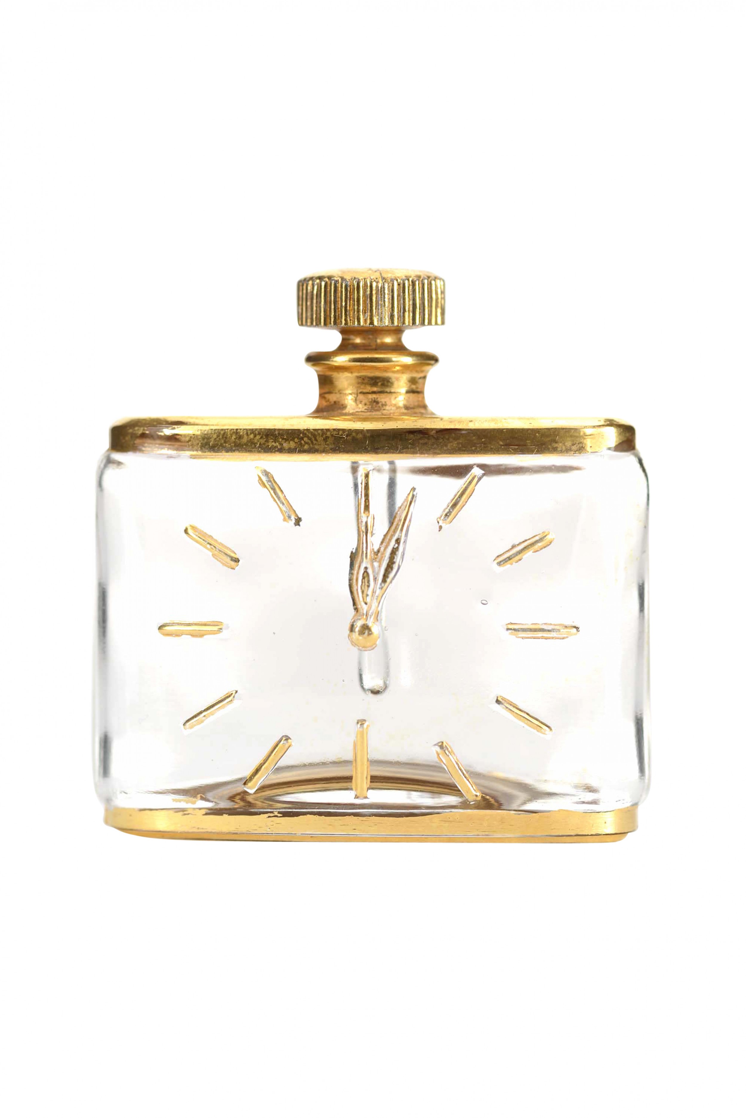 Mid century clock design perfume bottle 1