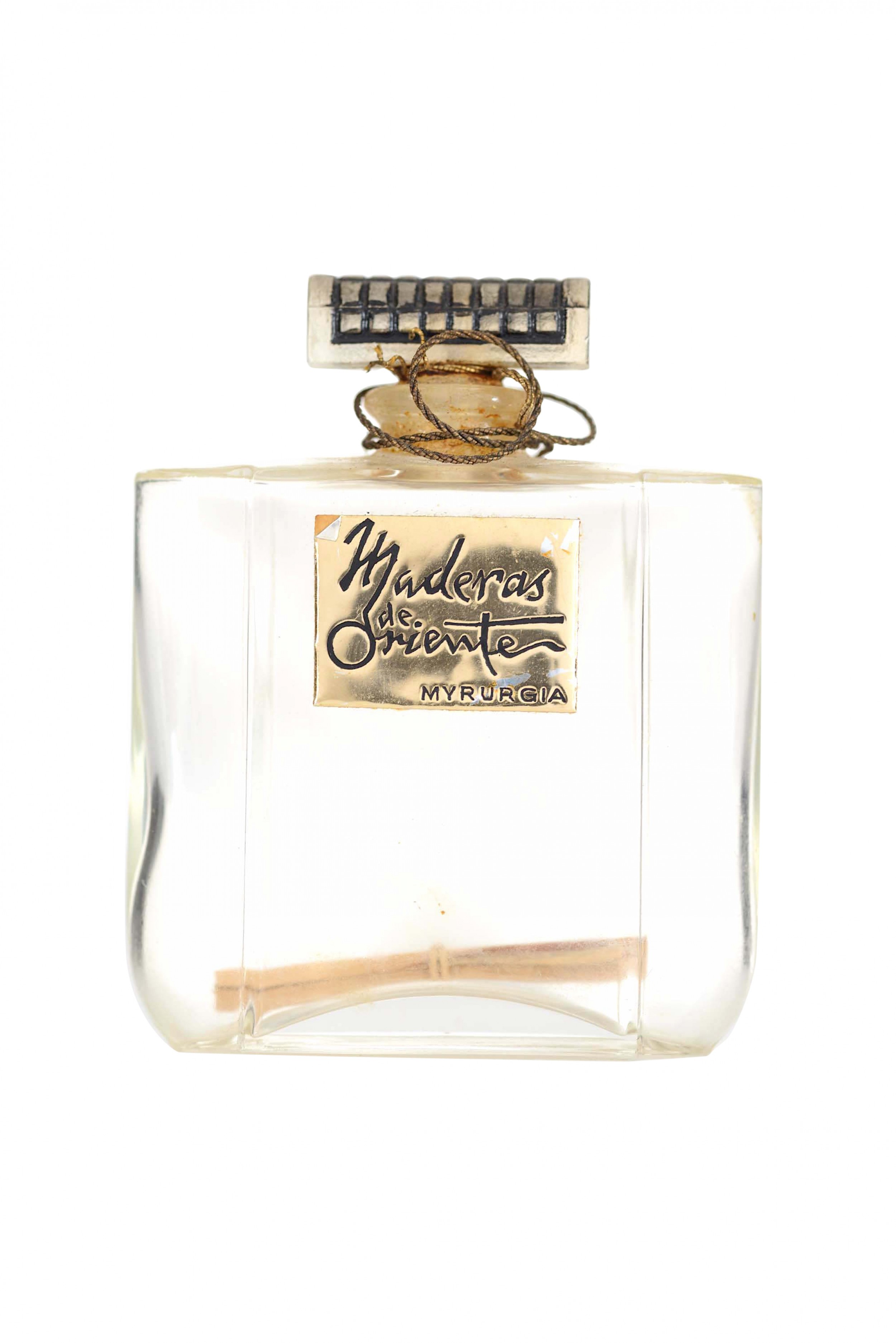 French art deco maderas de oriente by myrurgia perfume bottle